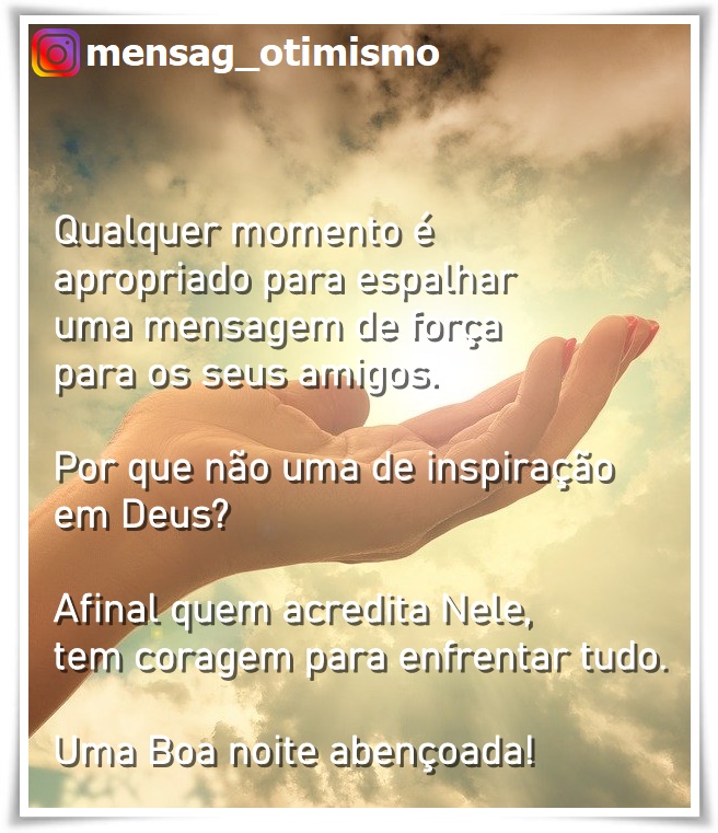 mensagens de paz para o fim do dia