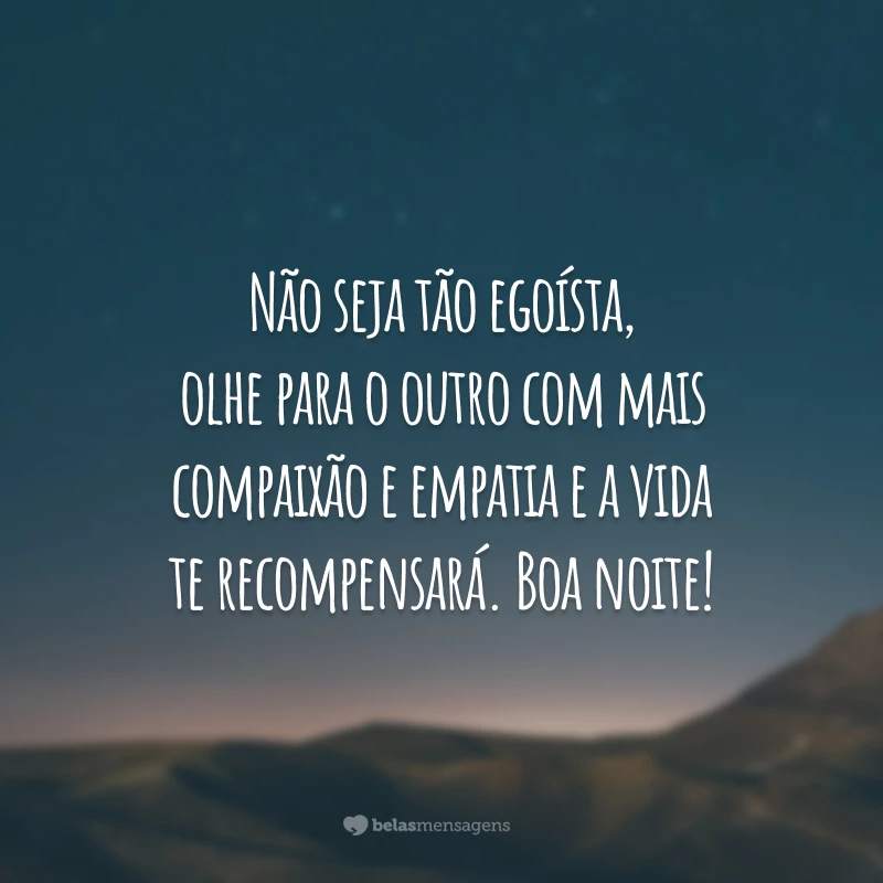 mensagens de gratidão para a noite