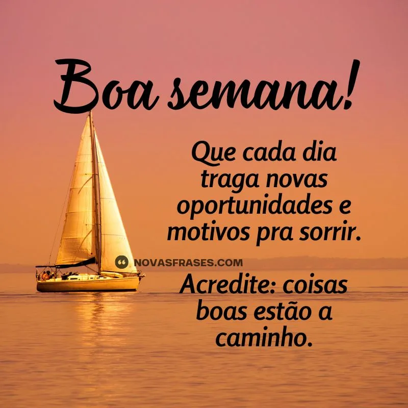 mensagens de bom início de semana