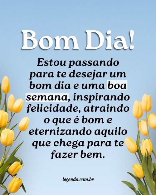 mensagens de boa semana para WhatsApp