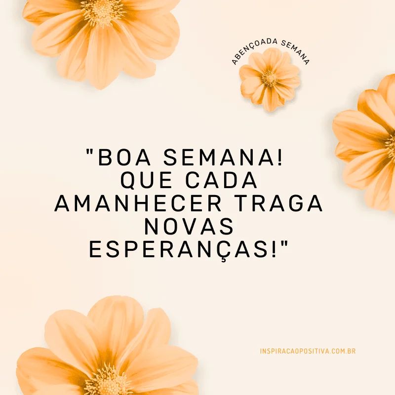 frases de fé para a semana