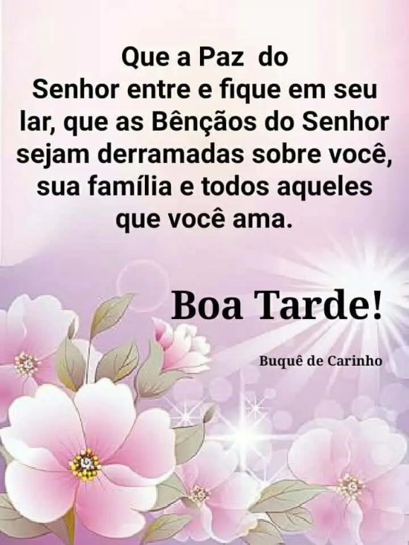 mensagem bíblica de boa tarde