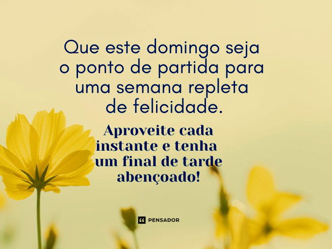 mensagens curtas de boa tarde domingo
