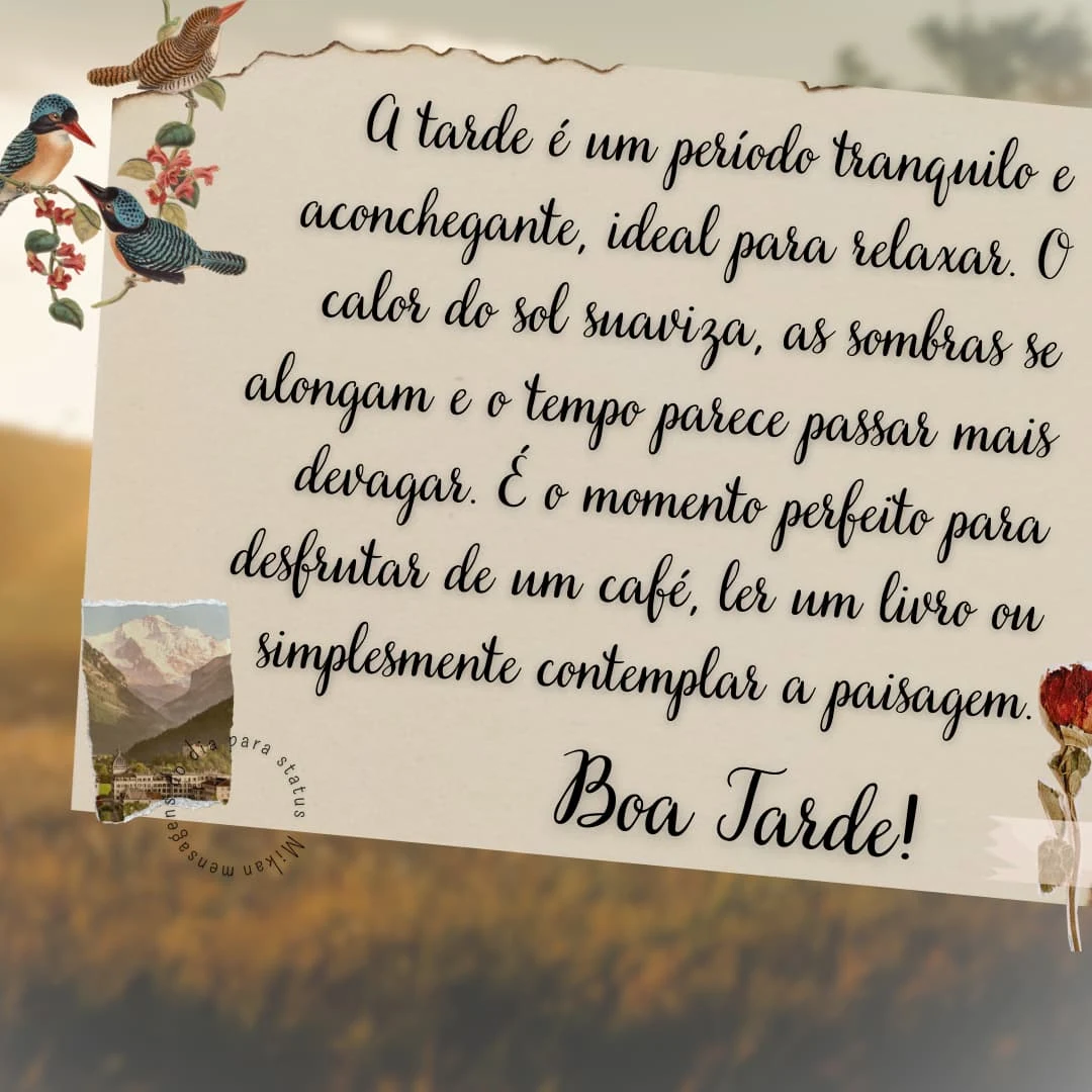 frase de boa tarde diferente