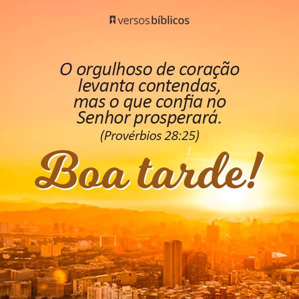 citações bíblicas para desejar boa tarde
