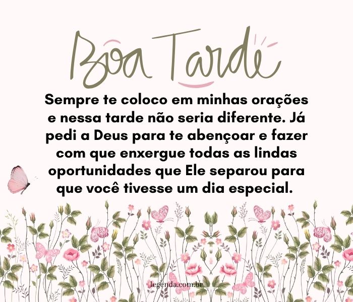 oração de boa tarde para amigos