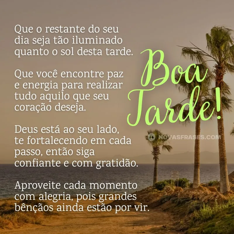 mensagem de boa tarde hoje para amiga