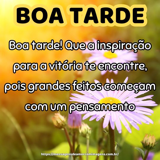 como criar mensagem de boa tarde personalizada