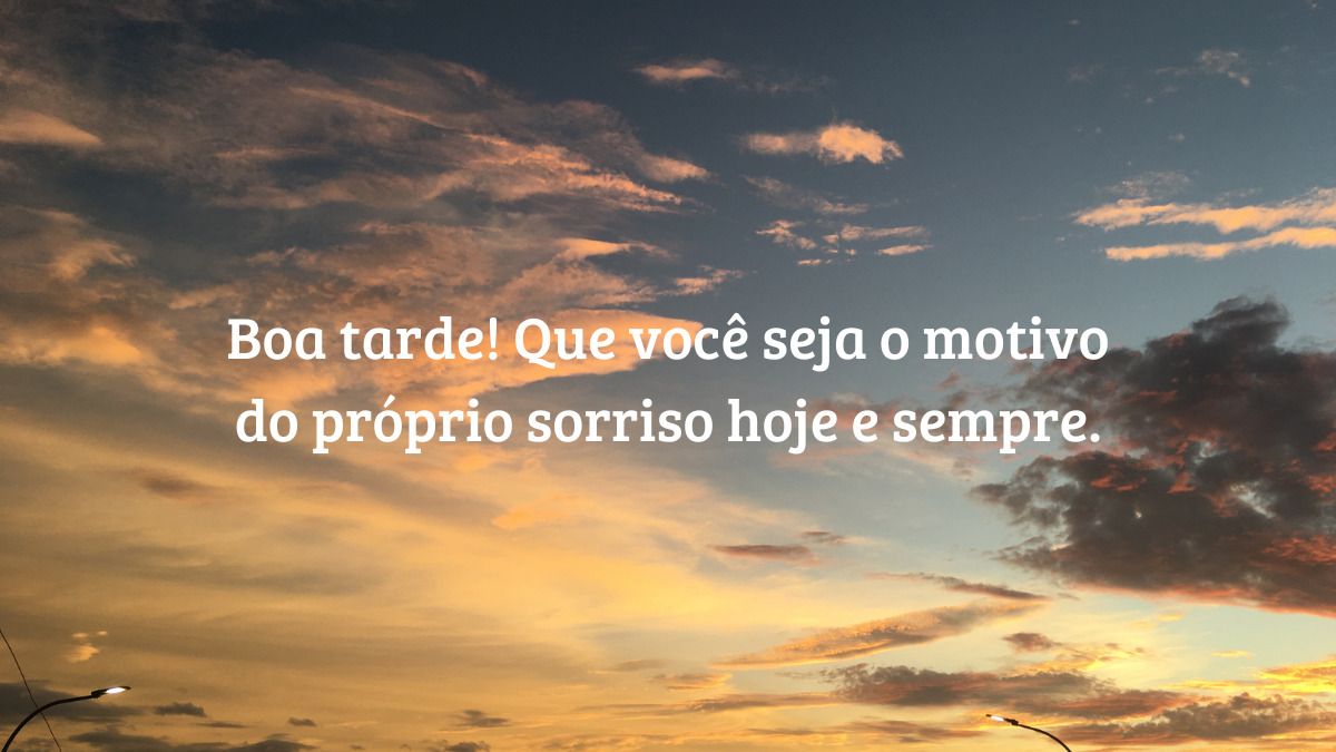 como criar mensagem de boa tarde personalizada
