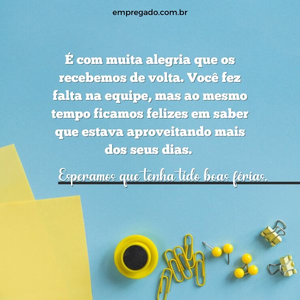 boas vindas ao escritório