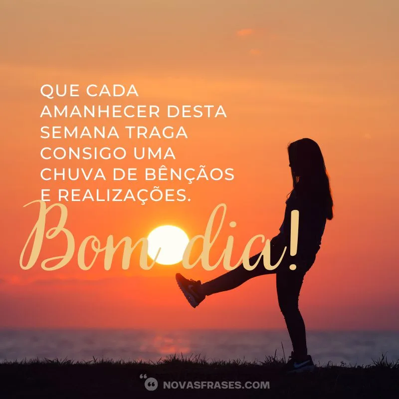 5 ideias de títulos:
1. Mensagens de Bom Dia e Boa Semana: Um Guia Completo
2. Como Escolher a Mensagem Perfeita para Começar a Semana
3. Mensagens Motivacionais para Impulsionar Sua Semana
4. Dicas de Ouro para Enviar Mensagens de Bom Dia no WhatsApp
5. Inspire Seus Amigos e Família com Mensagens de Boa Semana