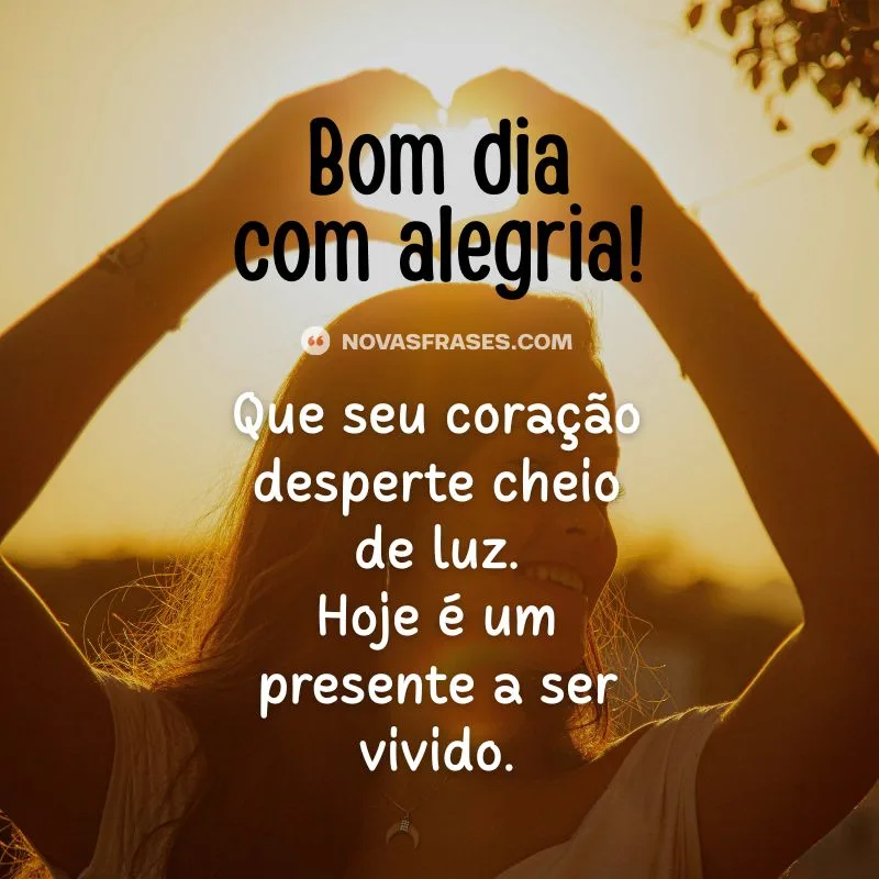 mensagem de bom dia com alegria