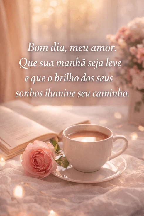 mensagem de bom dia com carinho e amor