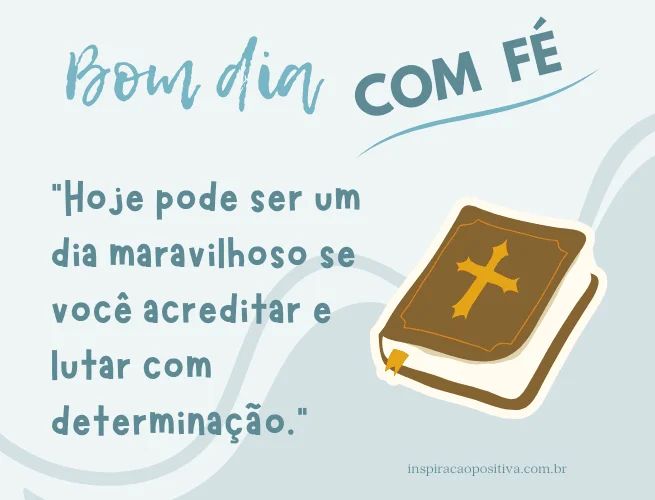 mensagem de bom dia com fé