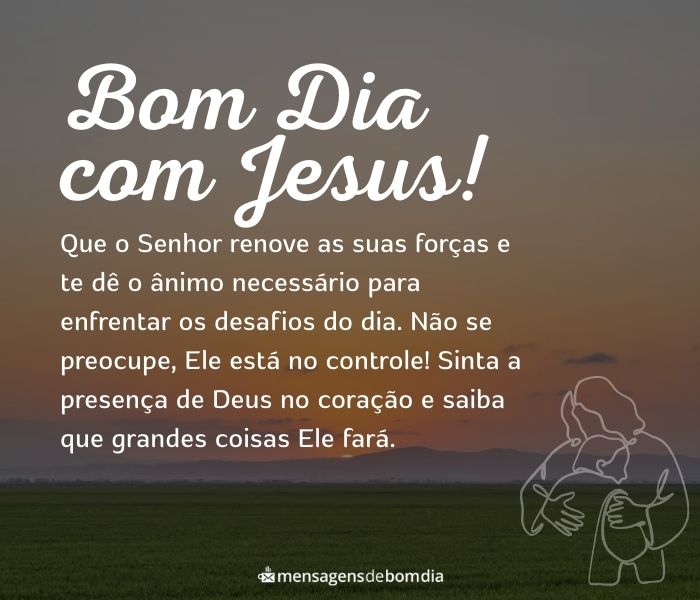 mensagem de bom dia abençoado com jesus