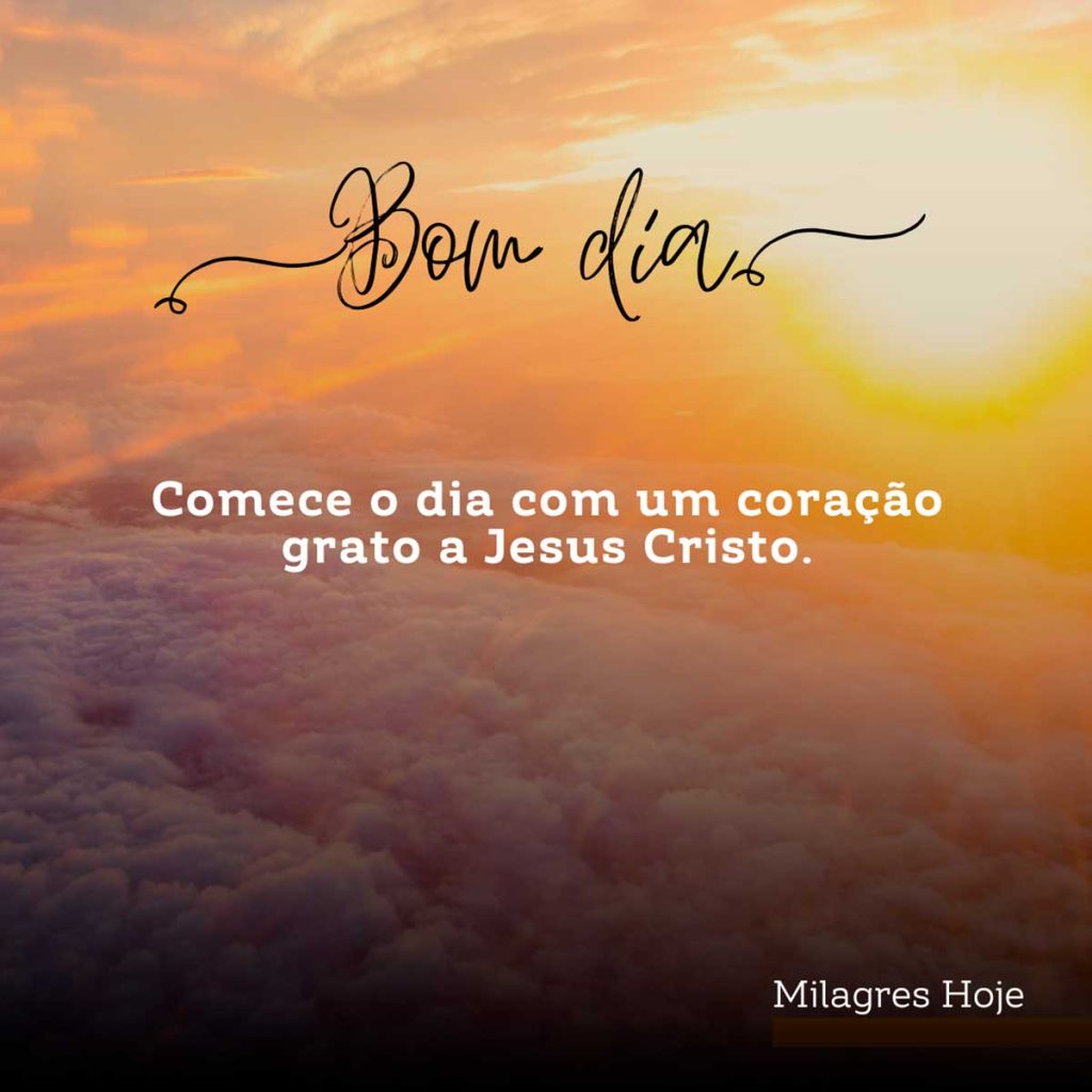 frase de bom dia com jesus