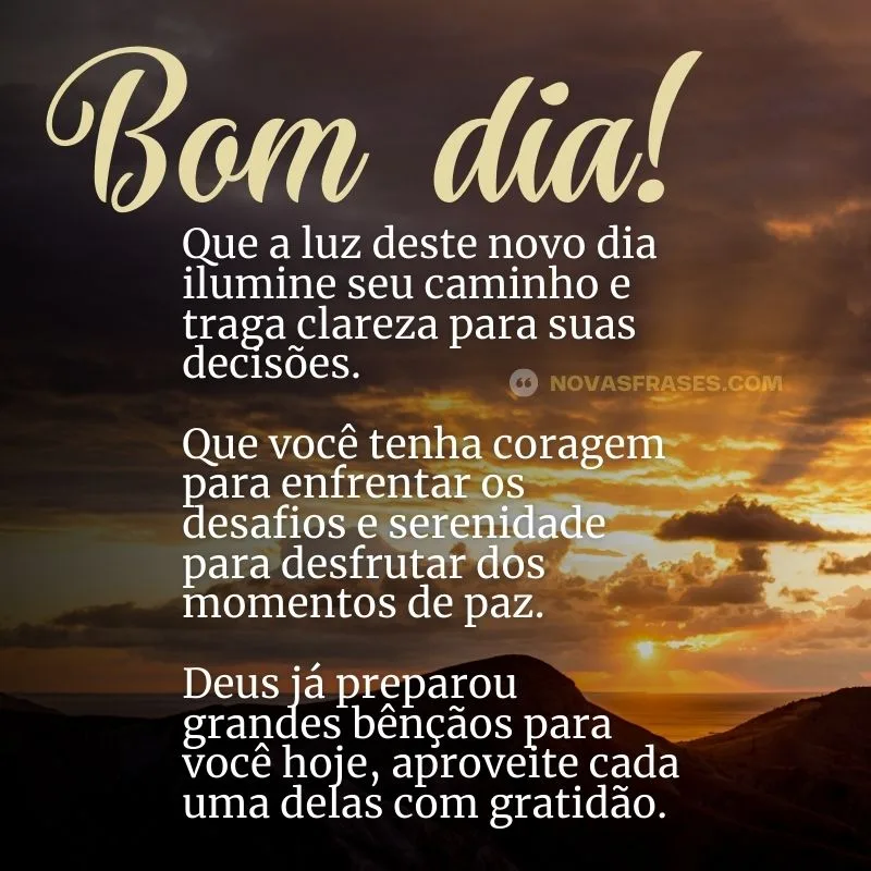 mensagem de bom dia de deus para whatsapp