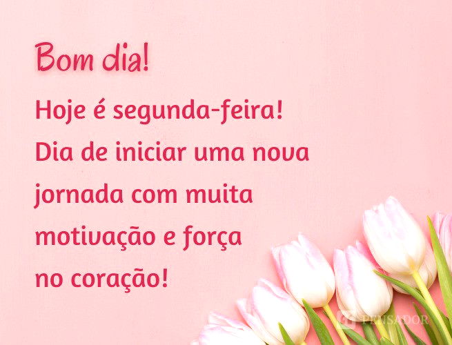 mensagem de bom dia de segunda feira