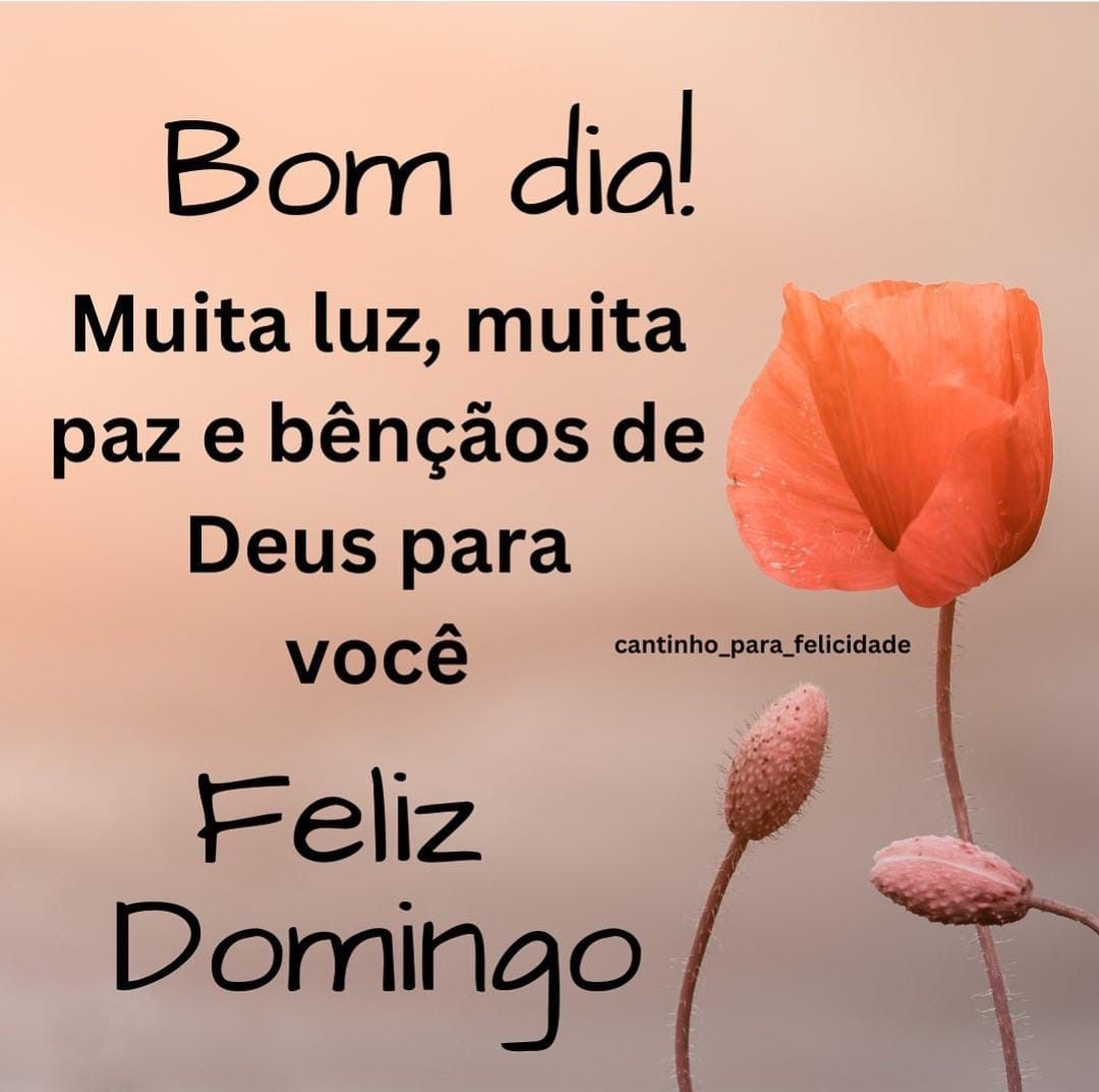 bom dia domingo abençoado