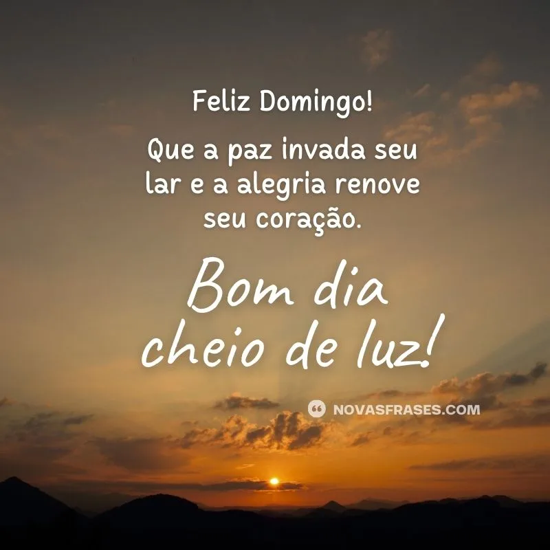 feliz domingo mensagem