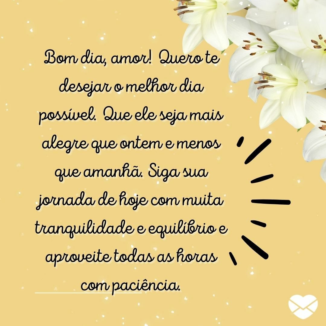 mensagens de bom dia para amor a distancia