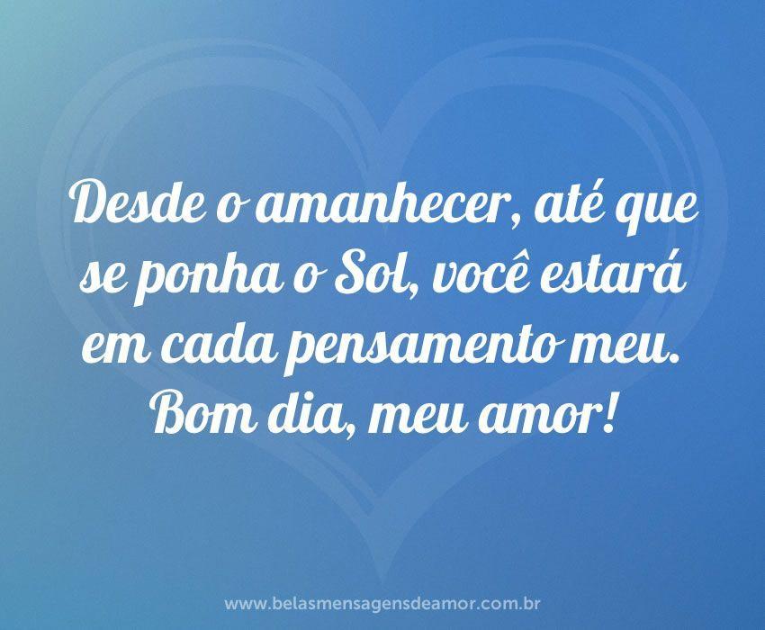 mensagem de bom dia para amor