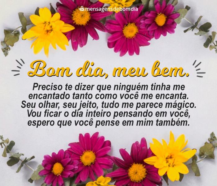 mensagem de bom dia para conquistar alguém