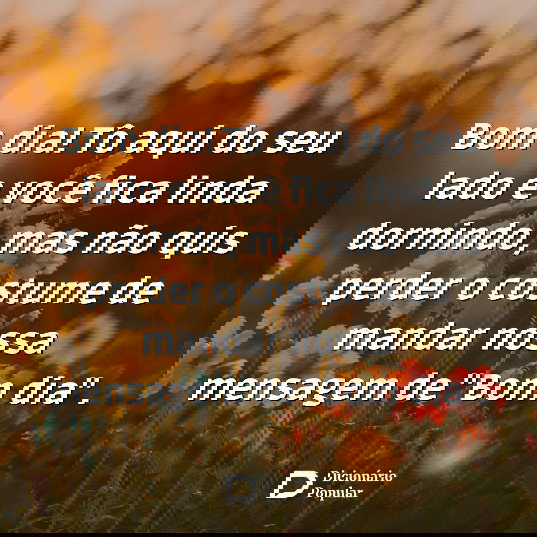 melhores mensagens de bom dia para ficante