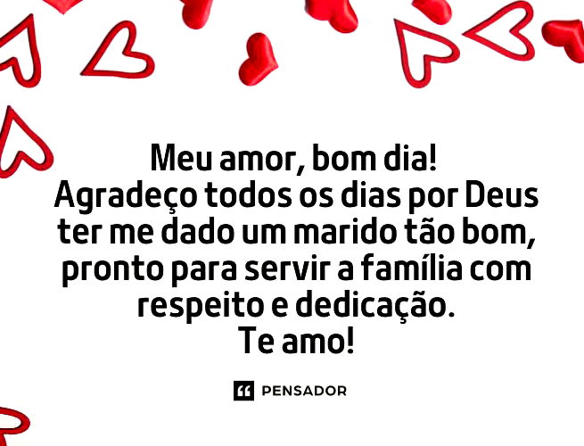 mensagem de bom dia para marido