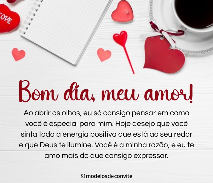 frases de bom dia para o amor