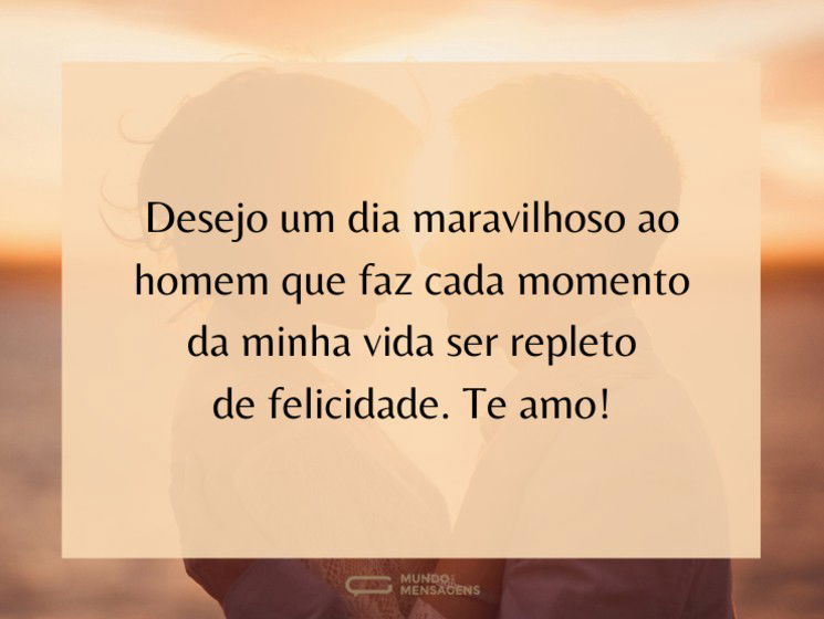 mensagem de bom dia para namorado