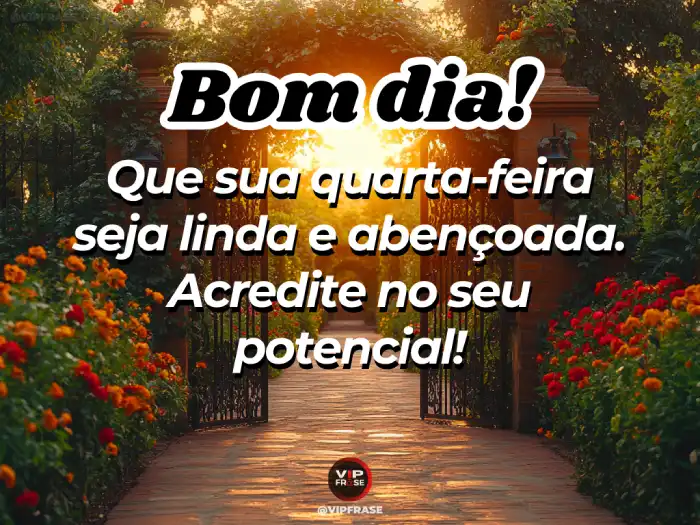 mensagem de bom dia para quarta-feira