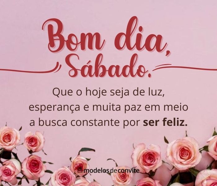 mensagem de bom dia para sábado