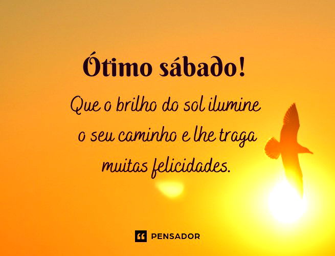 mensagem de bom dia para sábado