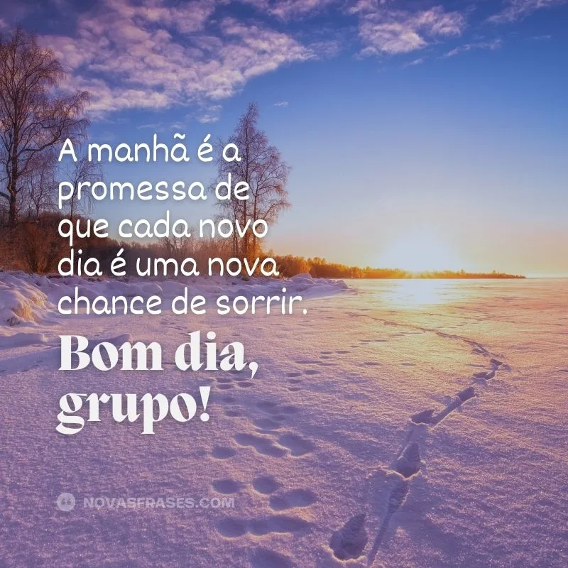 mensagem de bom dia para grupo de whatsapp