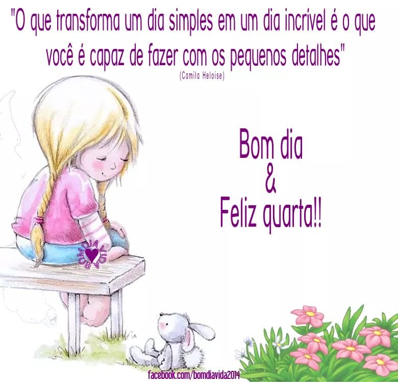 mensagem de bom dia quarta feira