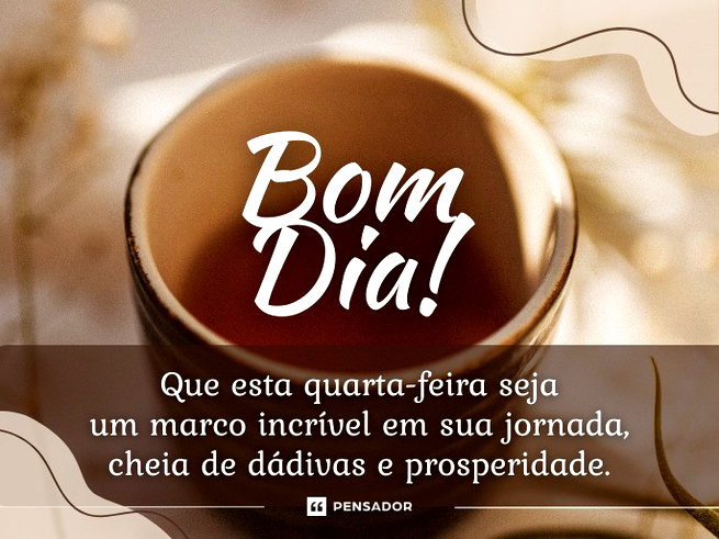 bom dia quarta-feira abençoada com fé