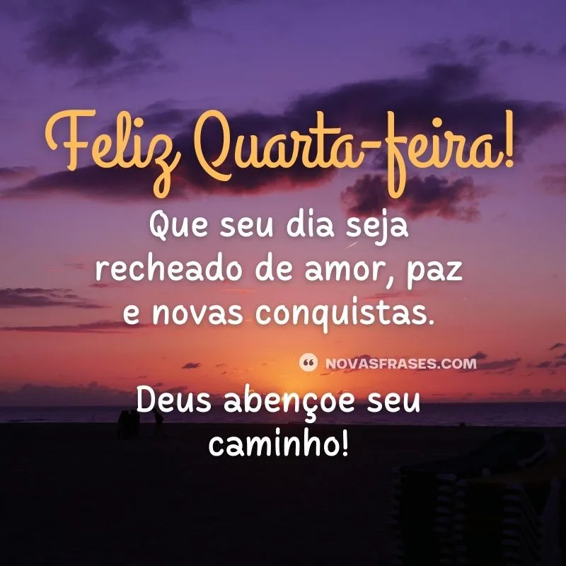 bom dia quarta-feira abençoada com amor