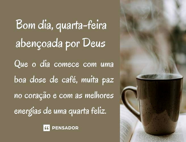 bom dia quarta-feira motivacional
