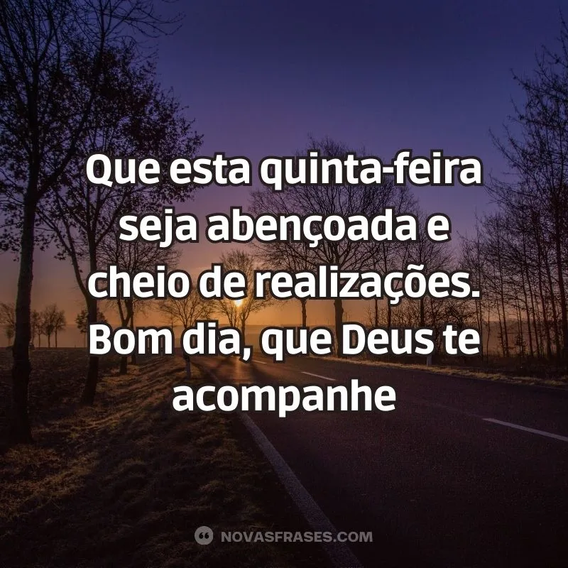 mensagem de bom dia quinta-feira