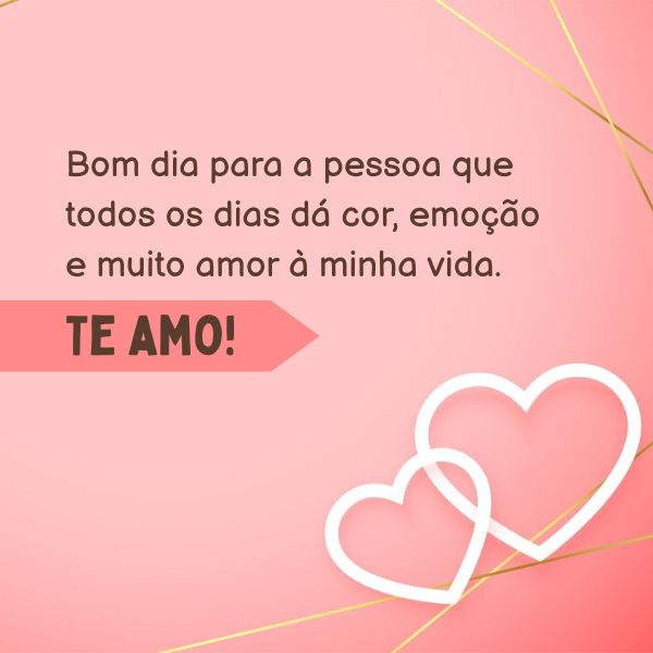 mensagem de bom dia romântica