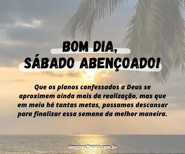 sábado abençoado por Jesus