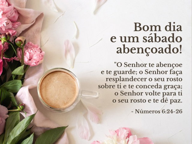 desejo de um sábado abençoado