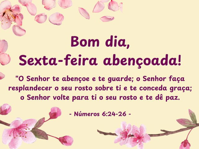 mensagens de bom dia para sexta-feira de paz