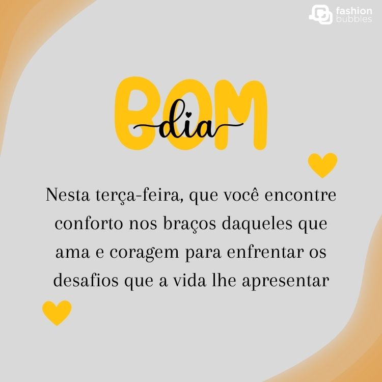 mensagem de bom dia terça-feira