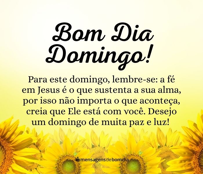 mensagens de bom domingo para amigos