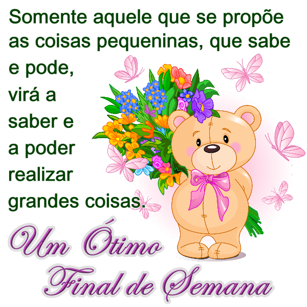 mensagem de bom final de semana para família