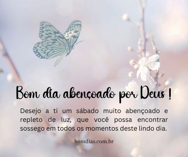 bom dia sábado com Deus