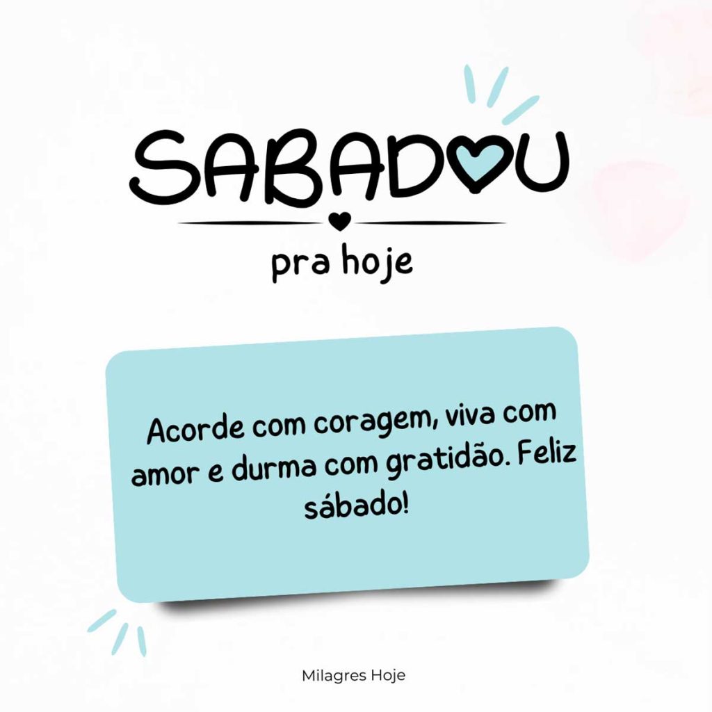frases de bom sábado para família