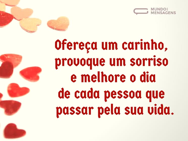 mensagem de carinho curtas